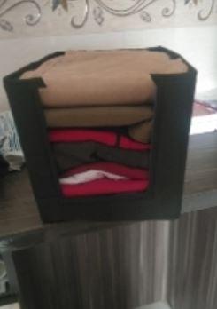 Cloth Organizer - Non Woven Foldable Cloth Organizer (Pack of 2)