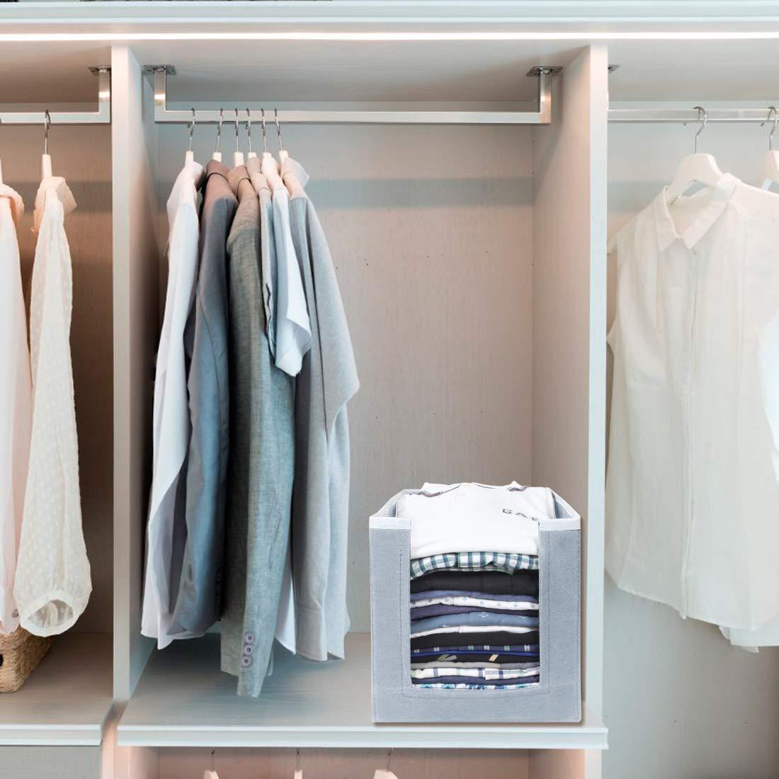 Cloth Organizer - Non Woven Foldable Cloth Organizer (Pack of 2)