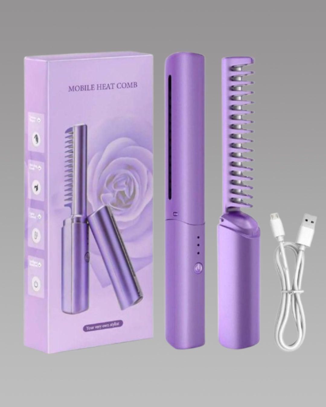 Meneflix Portable Mini Hair Straightener Cordless Rechargeable