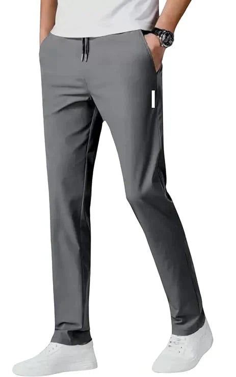 🔥Buy1 Get 1 Free💥🤩PREMIUM MEN'S HIGH STRETCH SKINNY LYCRA PANTS(Black & Gray) 🔥